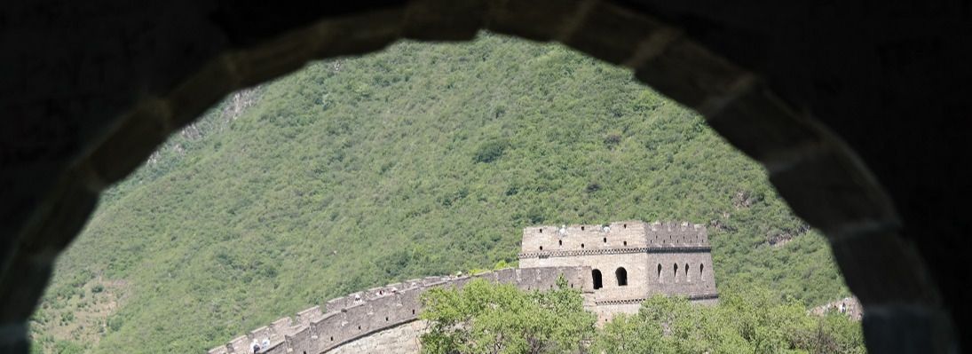 Den kinesiske mur og kung fu show - Kina
